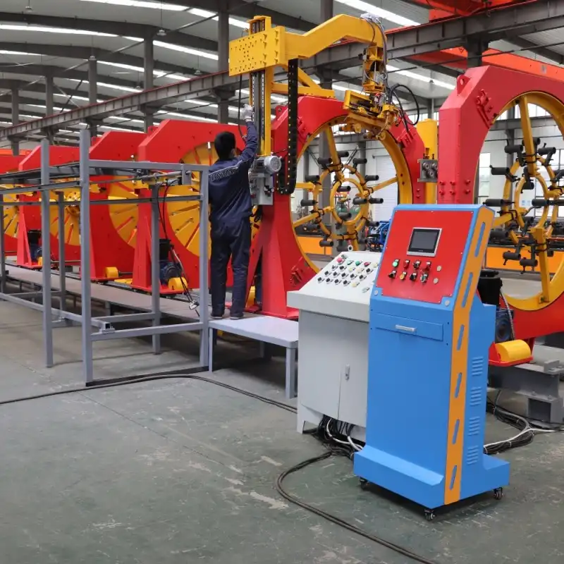 Telescopic pile cage welding machine LYGH-1600T for deep foundation