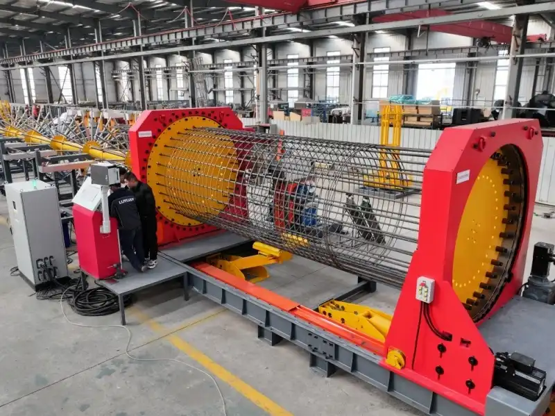 A One-of-a-Kind automatic cage welding machine for large parts