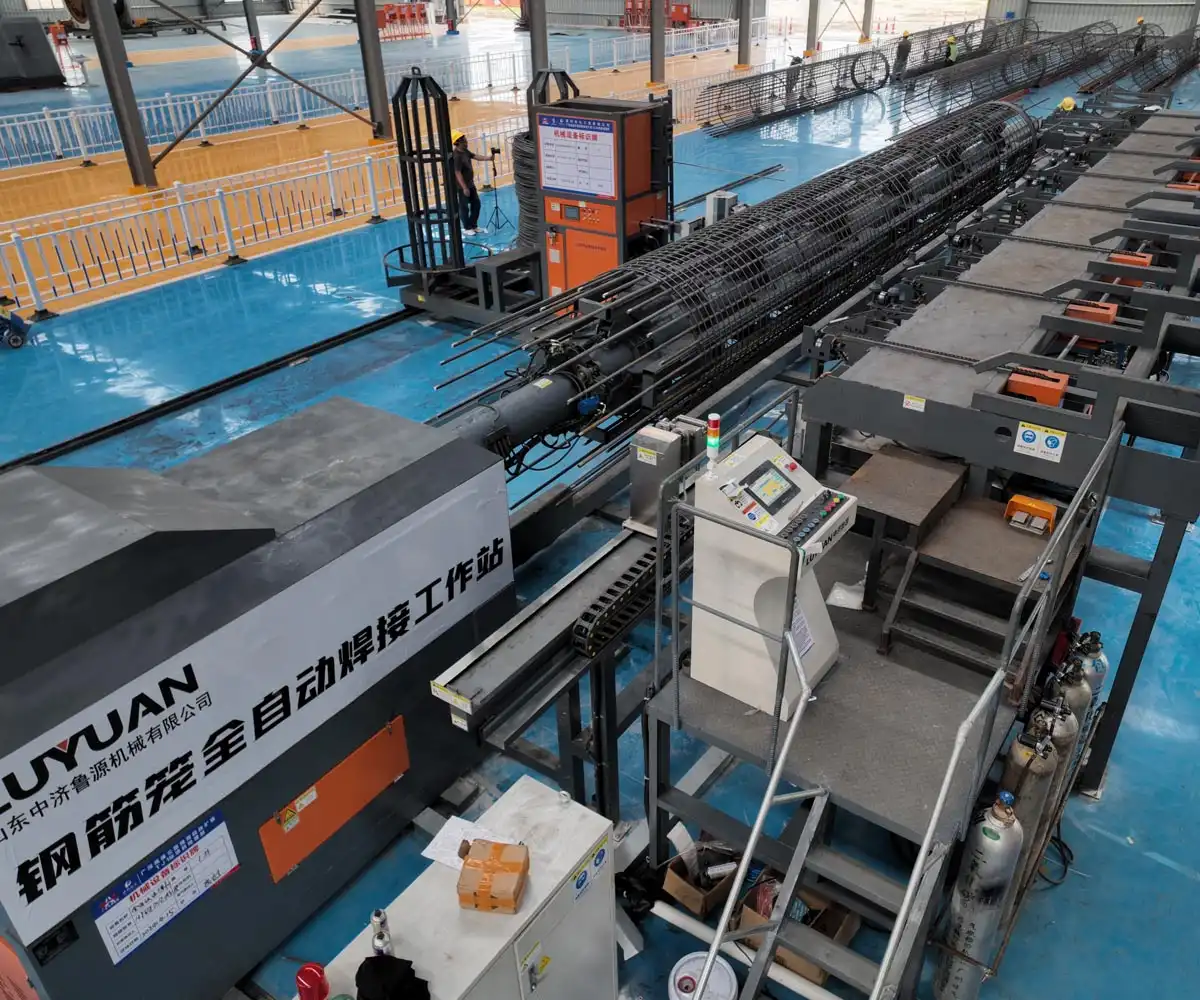 Enhancing Construction with Automatic Rebar Cage Welding Workstation