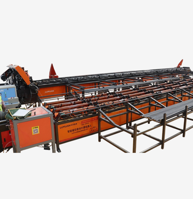 Automatic Rebar Cutting and Threading Line